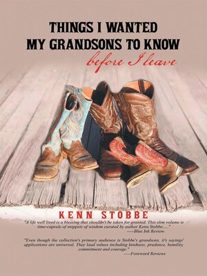cover image of Things I Wanted My Grandsons to Know before I Leave